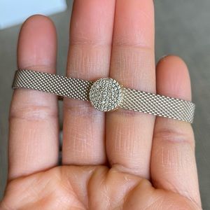 Authentic Pandora Reflexion Bracelet Gold Round CZ Pandora Charm EUC